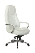 Кресло для руководителя Riva Design Chair Orso F185 белая кожа
