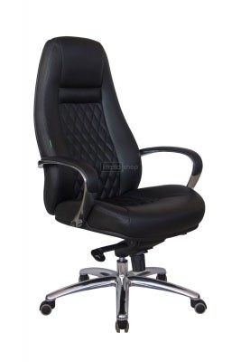 Кресло для руководителя Riva Design Chair Orso F185 черная кожа