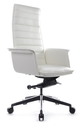 Кресло для руководителя Riva Design Chair Rubens А1819-2 белая кожа