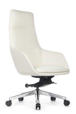 Кресло для руководителя Riva Design Soul A1908 белая кожа
